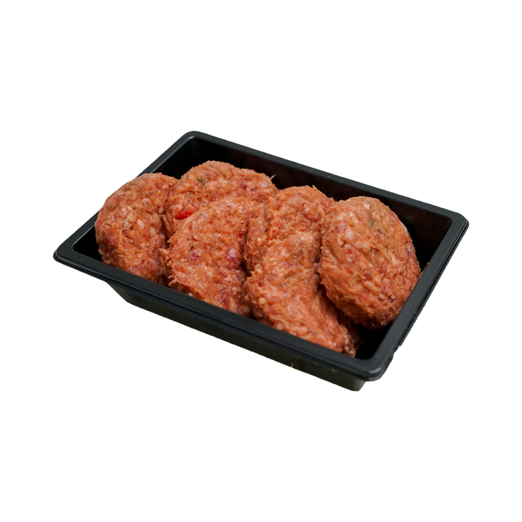 Gourmet Hamburgertjes CAB (black angus rund) 5 x 30 gram