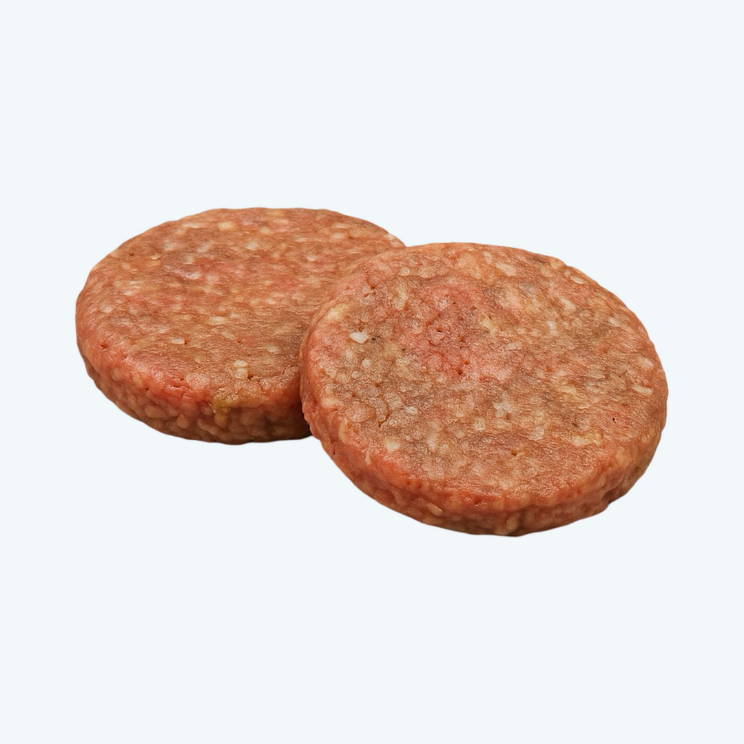 Hamburger rund ongepaneerd 2stuks (200gr)