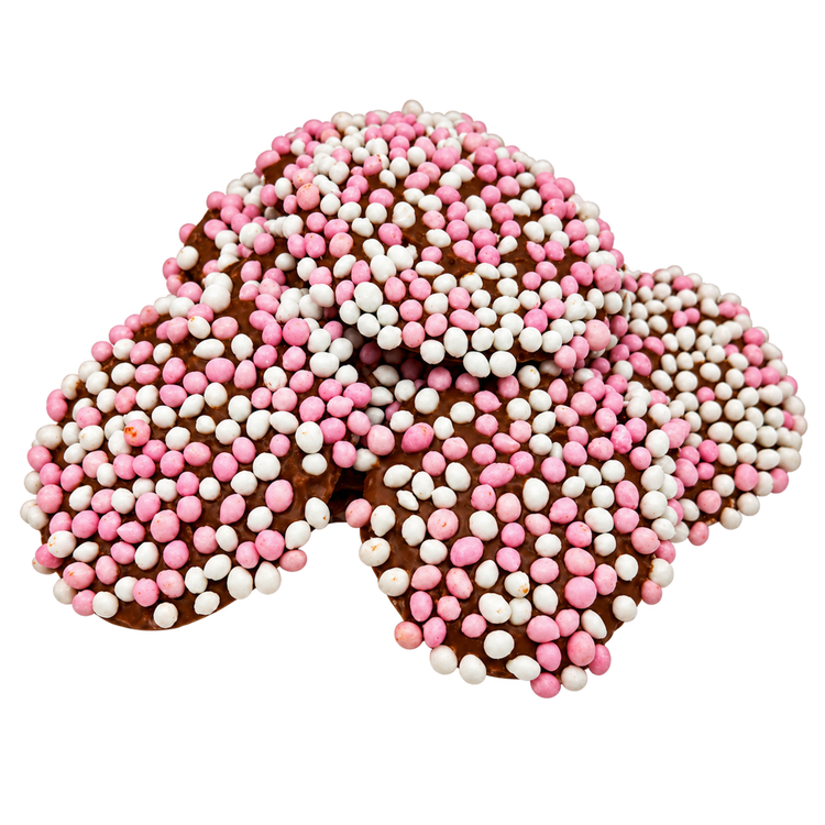 Chocolade flikken roze