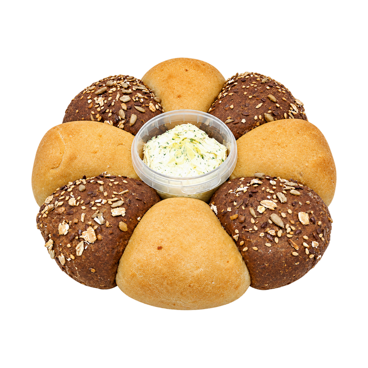 Broodtaartje 8 stuks met kruidenboter