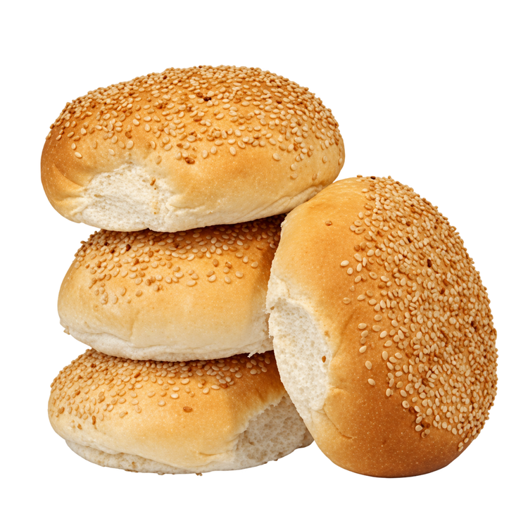 Zacht wit broodje rond sesam