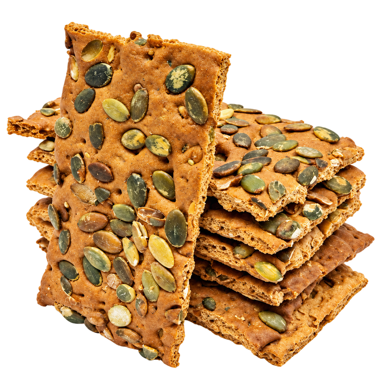Speltcrackers met pompoenpitten 8 st.