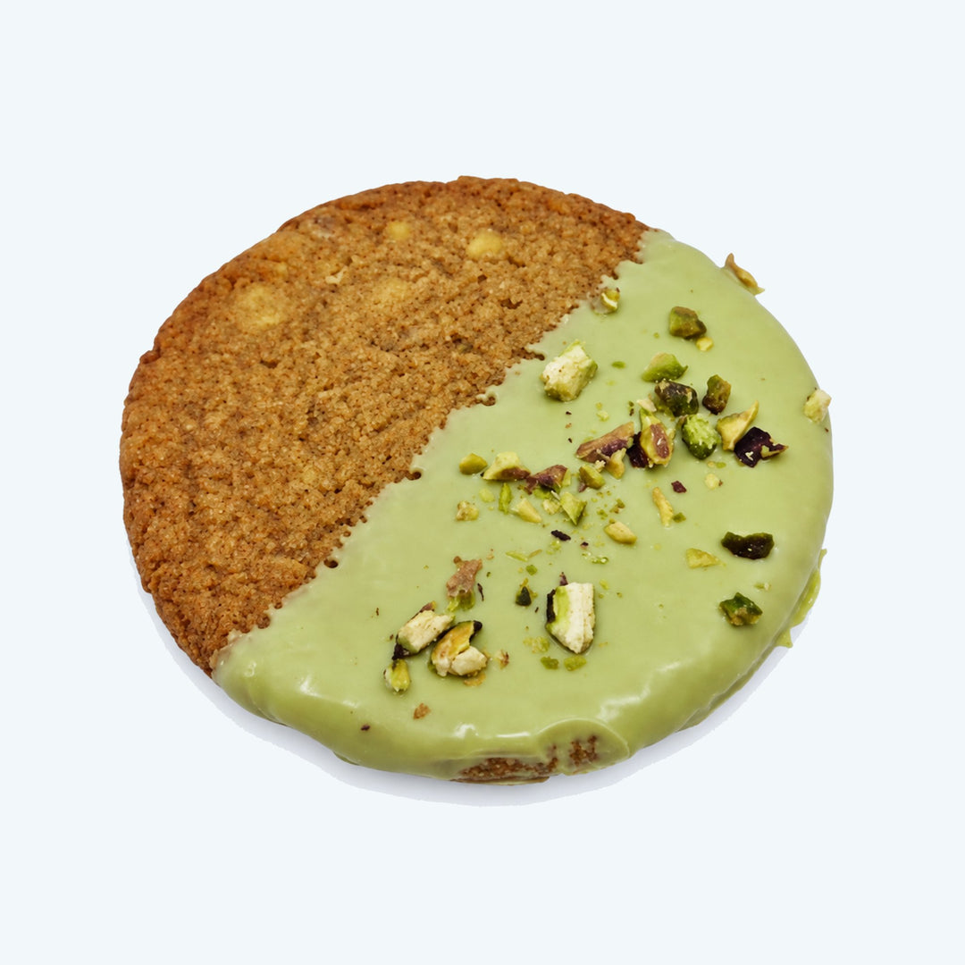 Pistache/witte chocoladekoek