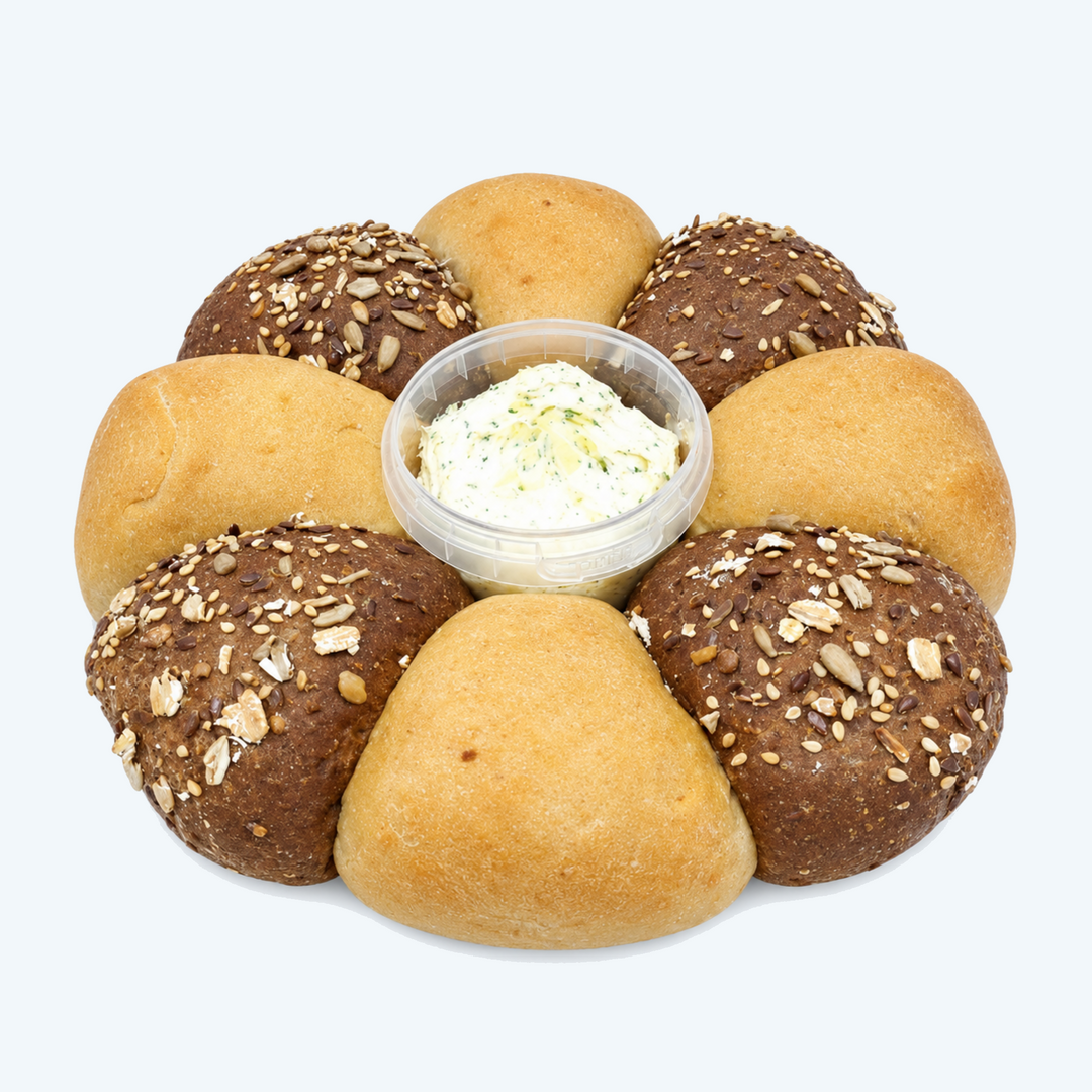 Broodtaartje 8 stuks met kruidenboter