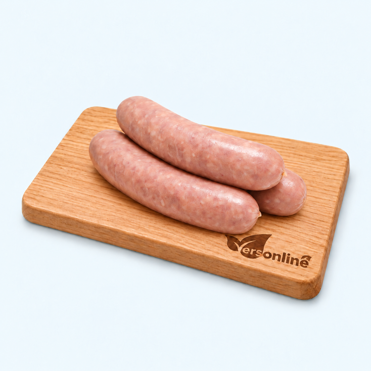 Barbecue worst 3stuks (300gr) op Versonline snijplank