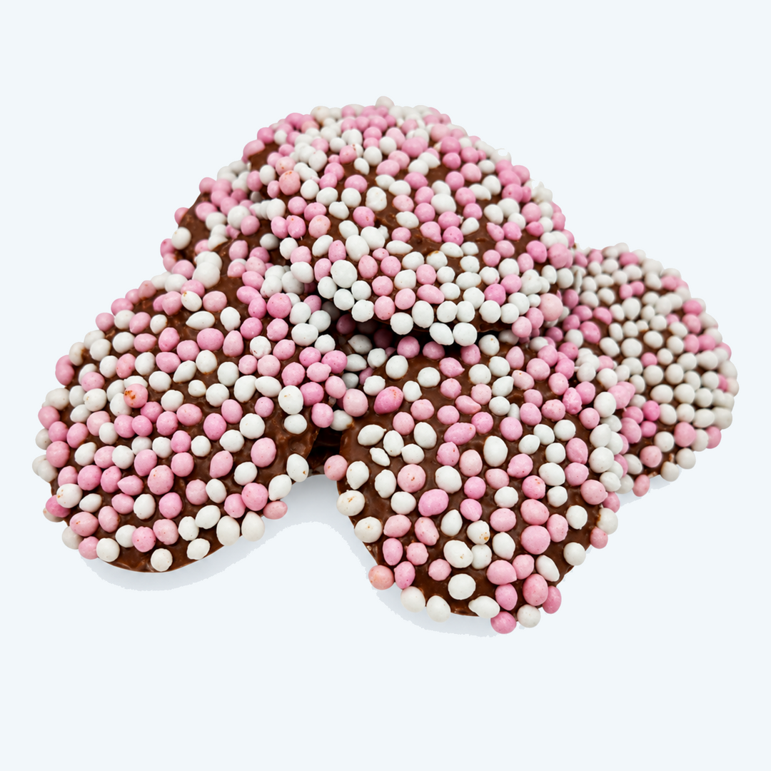 Chocolade flikken roze