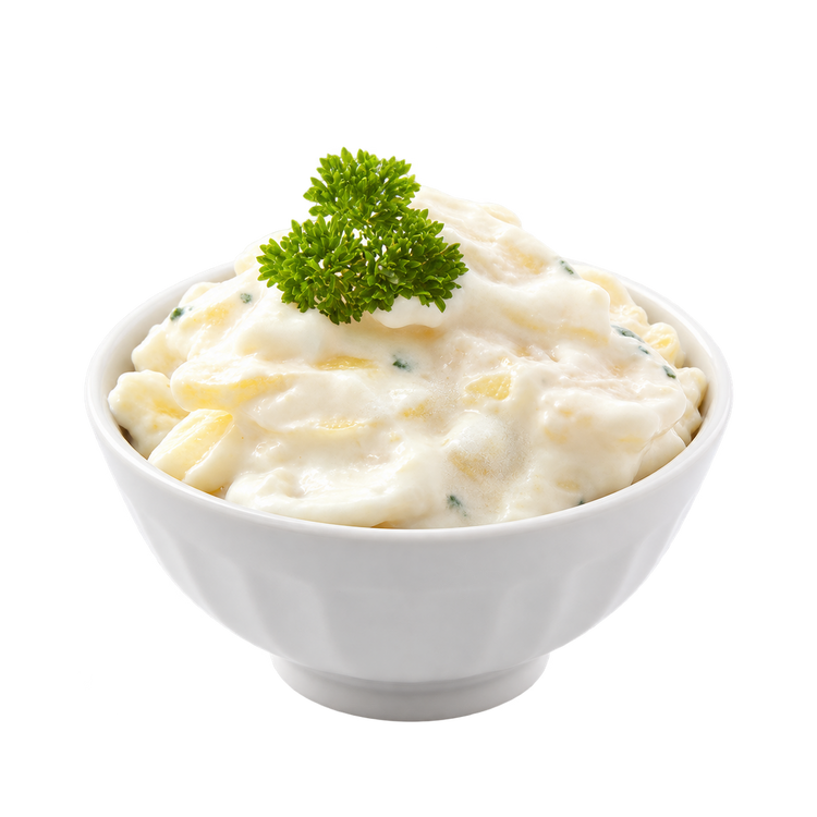 Kartoffel salade (500gram) in wit schaaltje