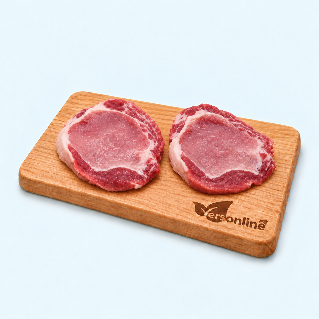 Rib karbonade 2stuks (340gr) op Versonline snijplank