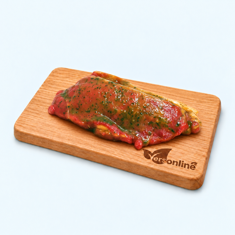 Runder entrecote wilde knoflook (200gr) op Versonline snijplank