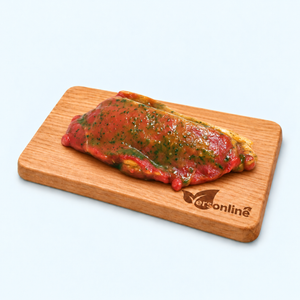 Runder entrecote wilde knoflook (200gr) op Versonline snijplank