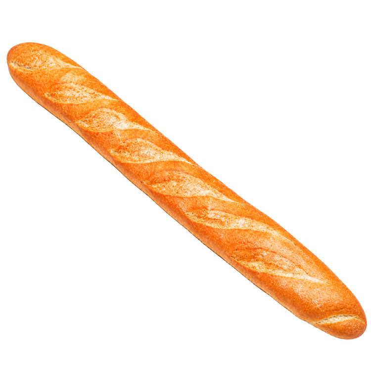 Stokbrood lang wit van linksboven naar rechtsonder